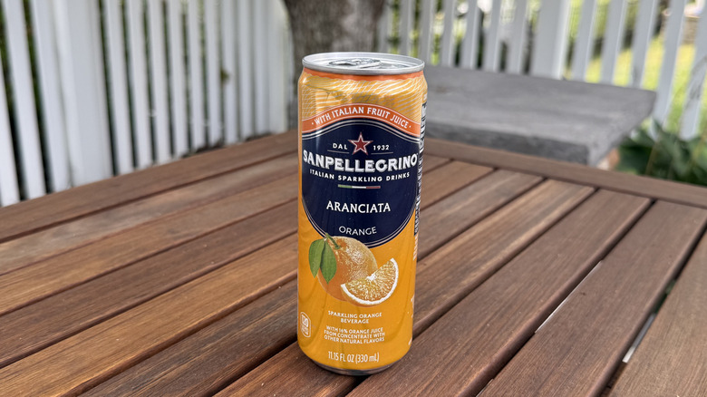 Can of Sanpellegrino Aranciata
