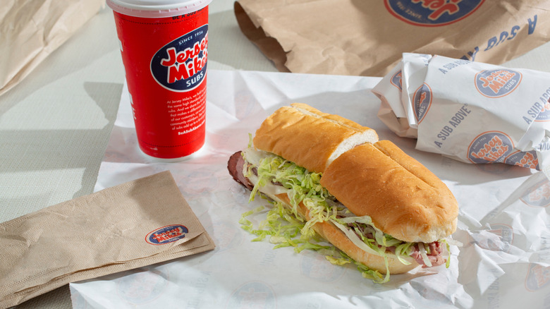 jersey mike's sub with soda