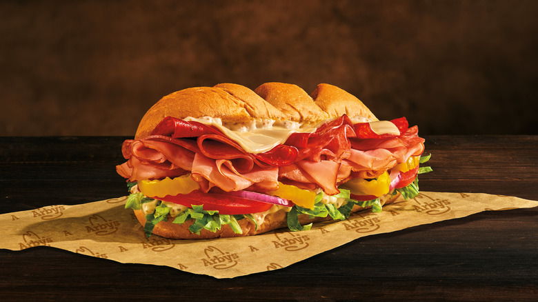 Arby's Loaded Italian sandwich