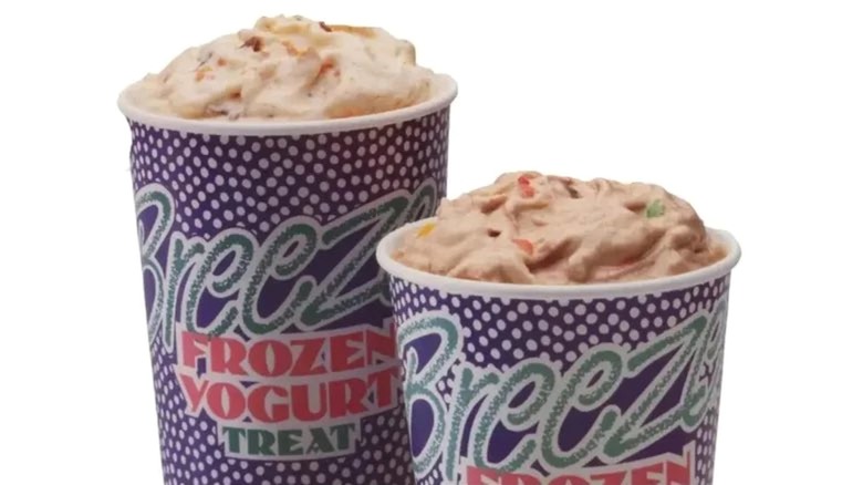 Two Dairy Queen Breeze treats
