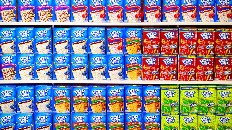 A wall of Pop-Tart flavors