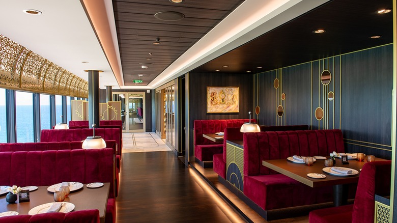 The Palo Steakhouse aboard one of the Disney Cruise Line ships.