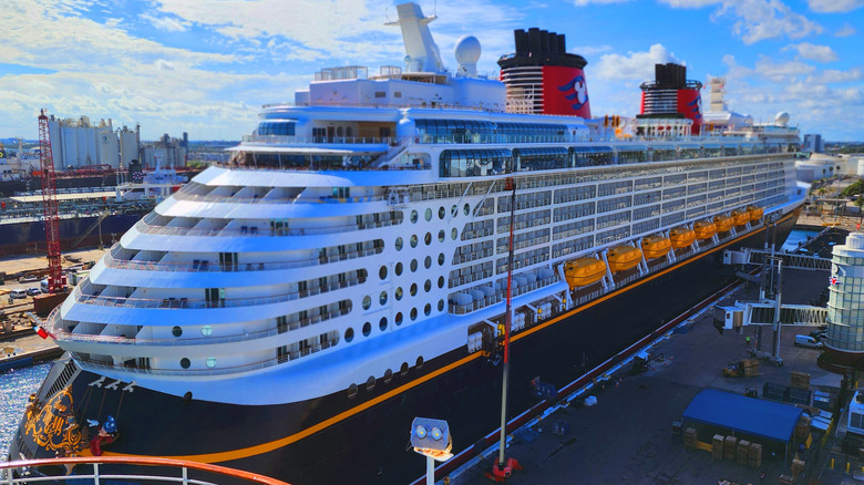 The Disney Dream Cruise Ship stationed in Florida