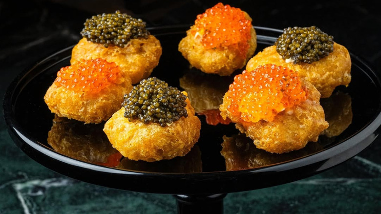 COQODAQ chicken nuggets with caviar and trout roe