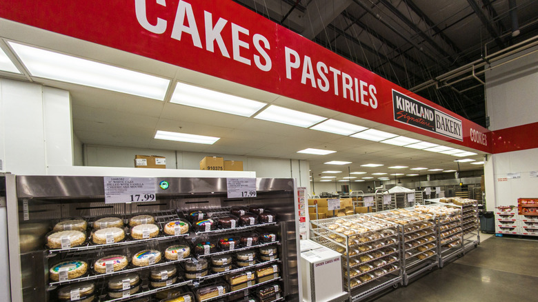A photo of the inside of Costco's bakery department
