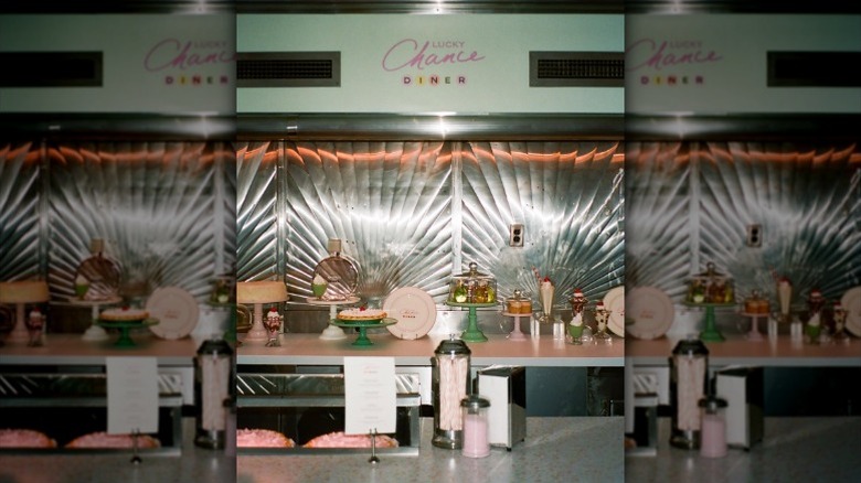 interior of Lucky Chance Chanel pop-up inside Wythe Diner