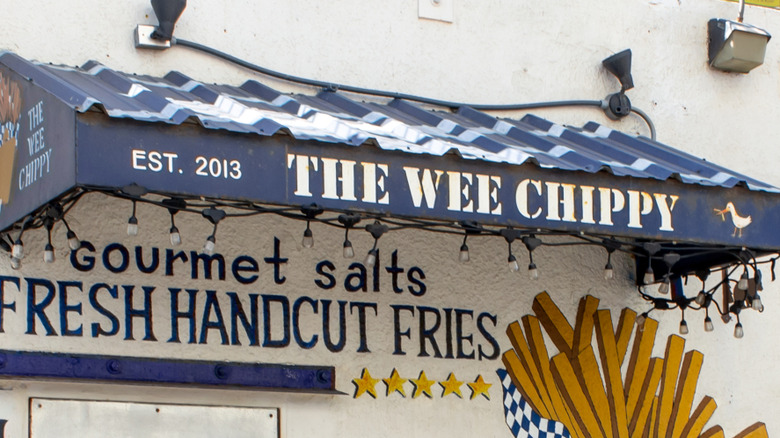 Front of Wee Chippy restaurant