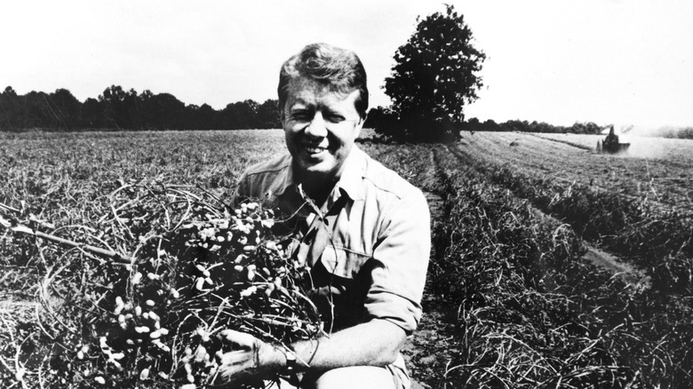 Jimmy Carter on his peanut farm in Plains, Georgia