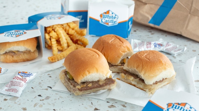 A White Castle combo meal.