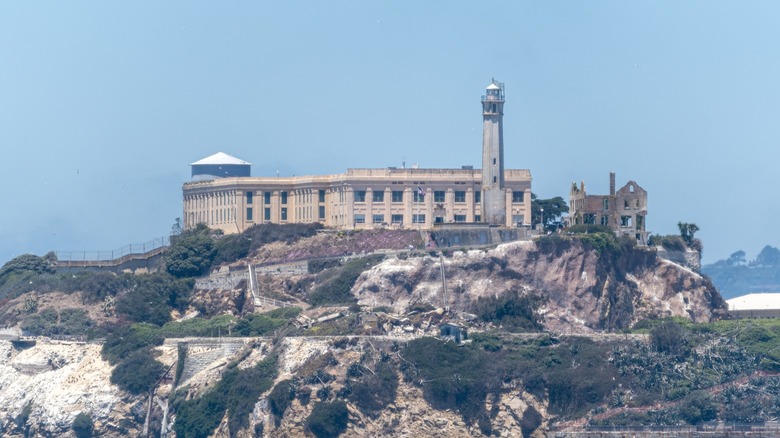 A view of Alcatraz Prison.