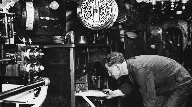 WWII-era cook in a submarine galley