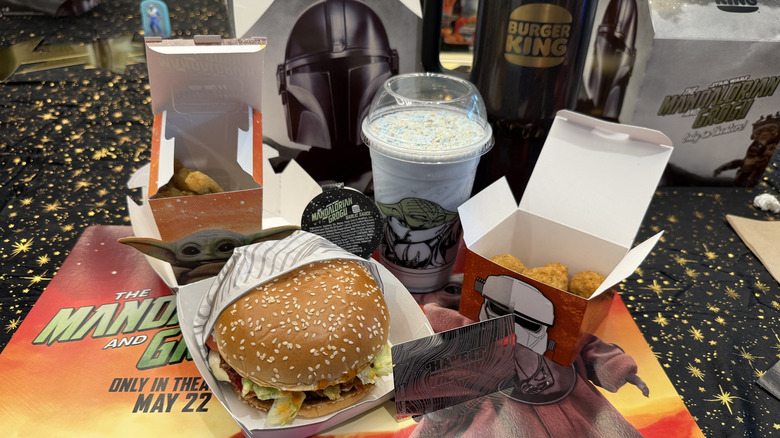 The Mandalorian and Grogu menu at Burger King
