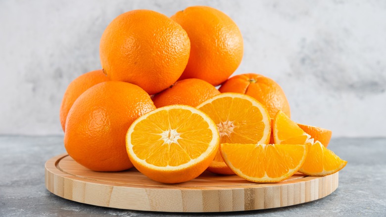 oranges on table