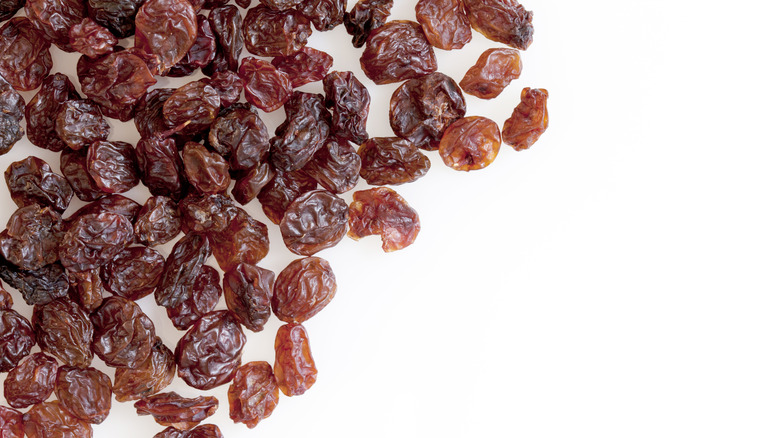 raisins on table