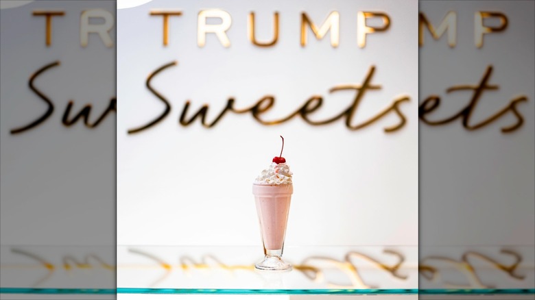 Pink ice cream from Trump Sweets
