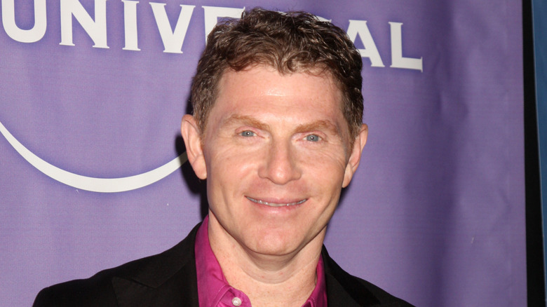 Bobby Flay posing on the red carpet at the NBC TCA Winter 2011 Party at Langham Huntington Hotel on January 13, 2010 in Pasadena, CA.