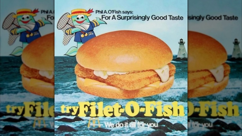 Vintage ad featuring Phil A. O'Fish