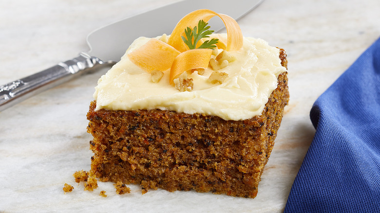 Ne-Mo's Bakery carrot cake with a fresh carrot twist