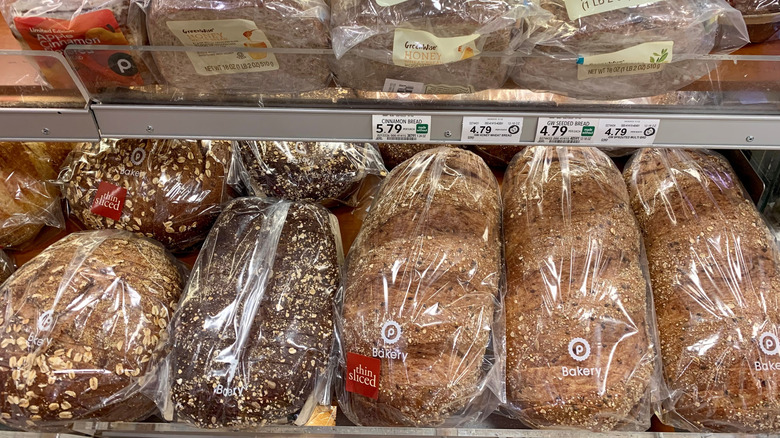 Variety of bread for sale at Publix bakery
