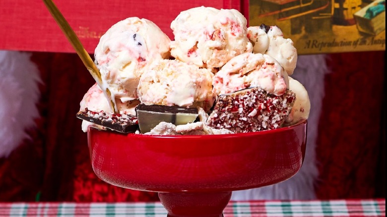 Big multi-scoop sundae from Boom Town Creamery