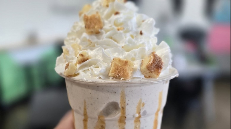 Stensland Family Farms Ice Cream pumpkin cheesecake milkshake