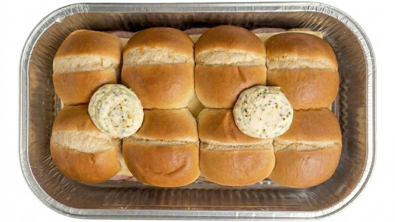 Member's Mark Ham and Cheese Sliders, seen from above