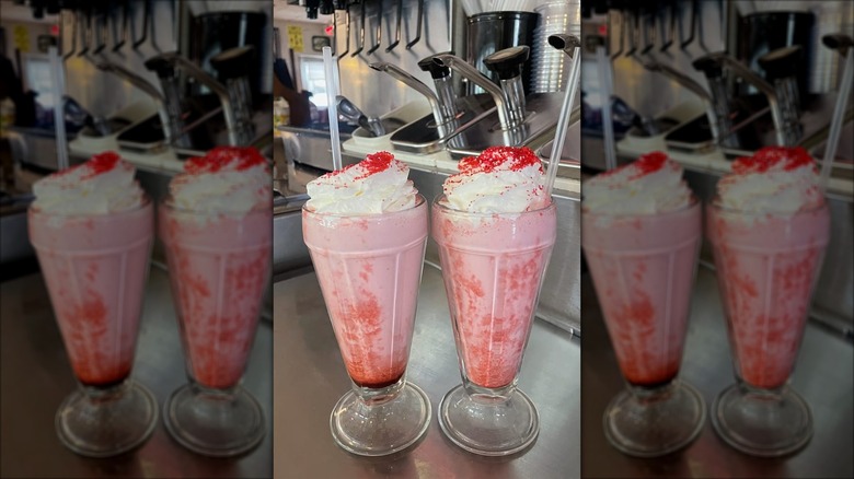 Old Fashioned soda fountain drink from 50's Diner
