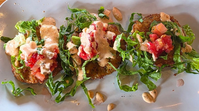 Fried Green Tomatoes at Ruby Slipper + Ruby Sunshine