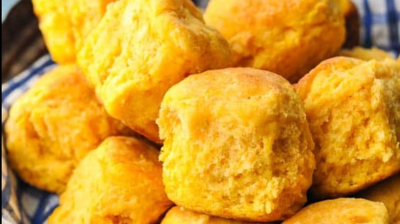Basket of sweet potato biscuits from Dixie Belle's Cafe