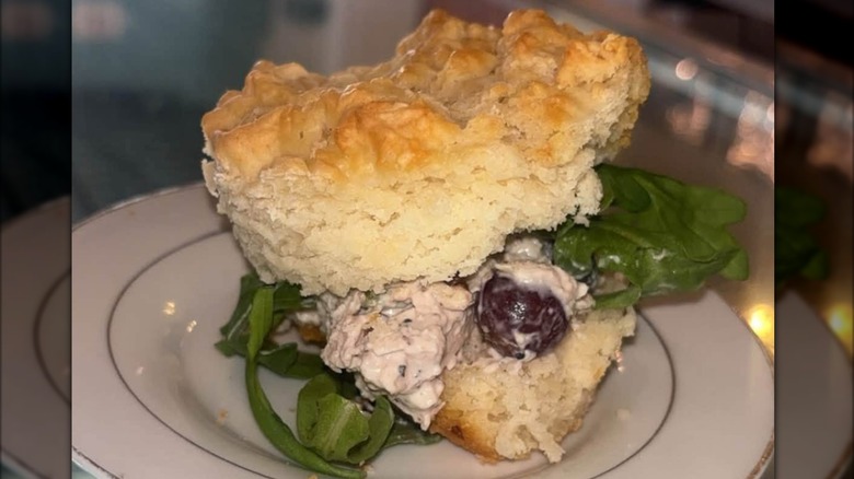 Biscuit with chicken salad from Biscuit Daddies