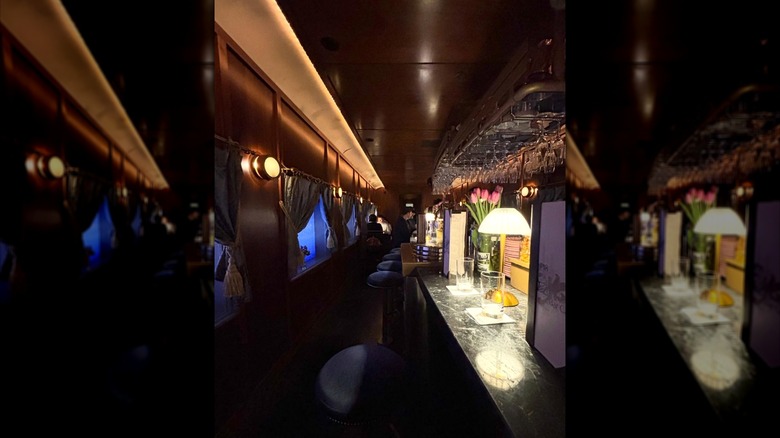 Interior of bar and dining area at Platform 18 at Century Grand