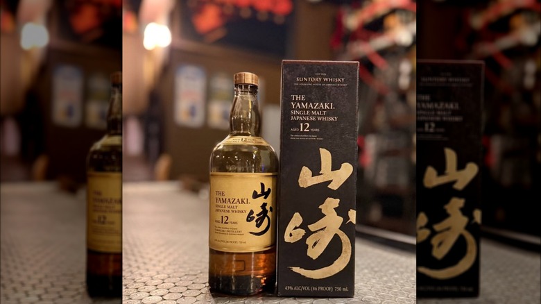 Willett Family Estate 4-year rye and Yamazaki 12-year single malt whiskey at featured on the bar at Hop Sing Laundromat