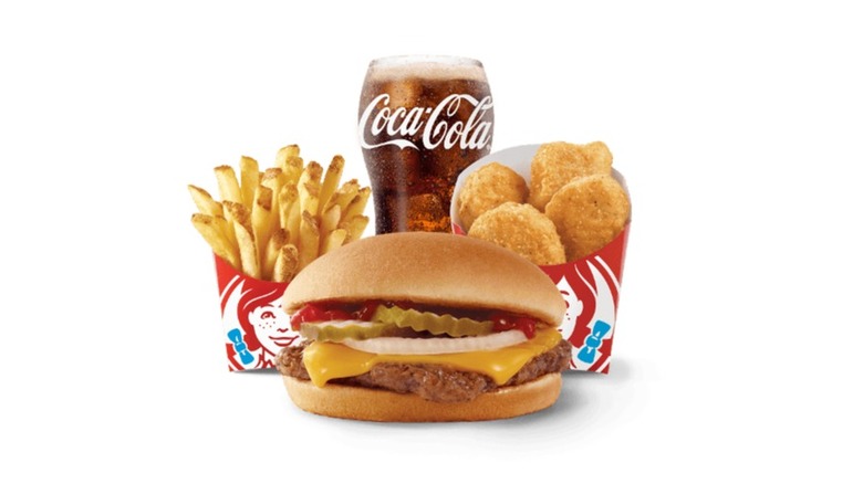 A product image for Wendy's 4 for $6 Biggie Bags on a white background.