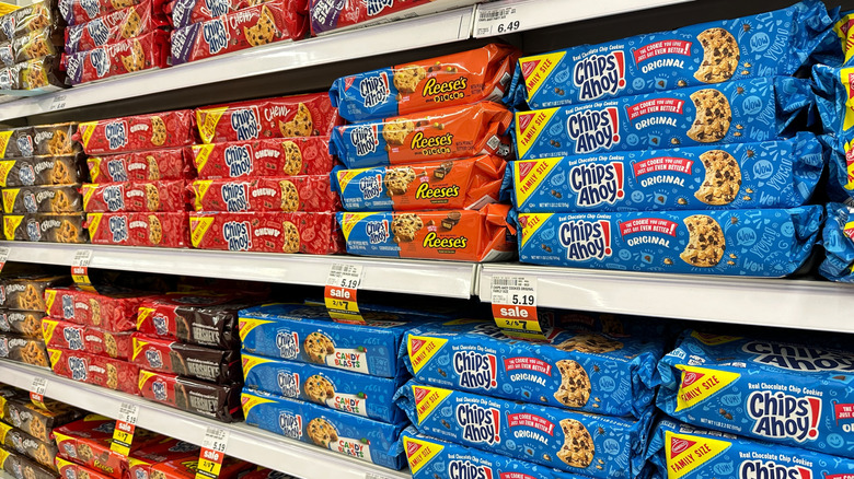 Chips Ahoy products on store shelf