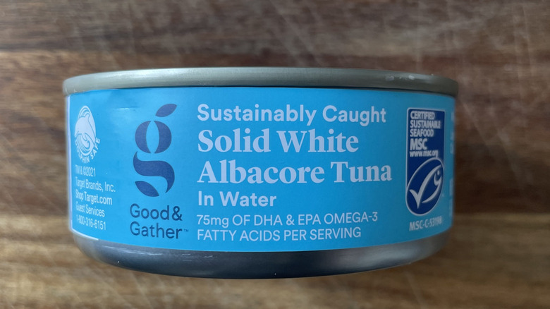 Can of Good & Gather tuna
