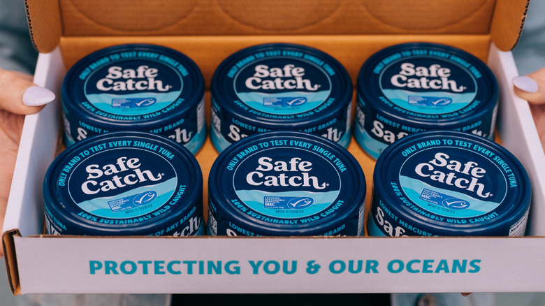 Box of Safe Catch tuna