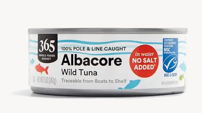 Can of Whole Foods 365 tuna