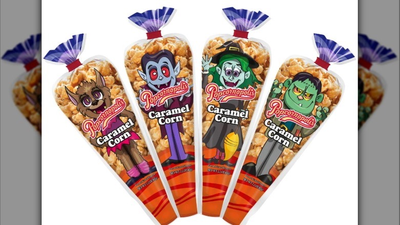 Popcornopolis Halloween Monster Caramel Corn Mini Cones at Costco