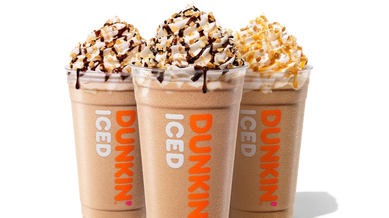 Three flavors of Dunkin's ice cream-inspired frozen coffee