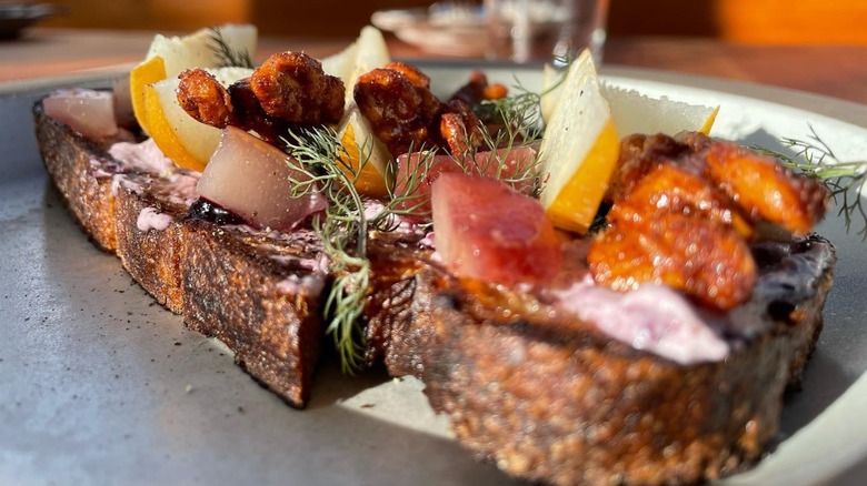 tartine from Tartine Manufactory on a gray plate