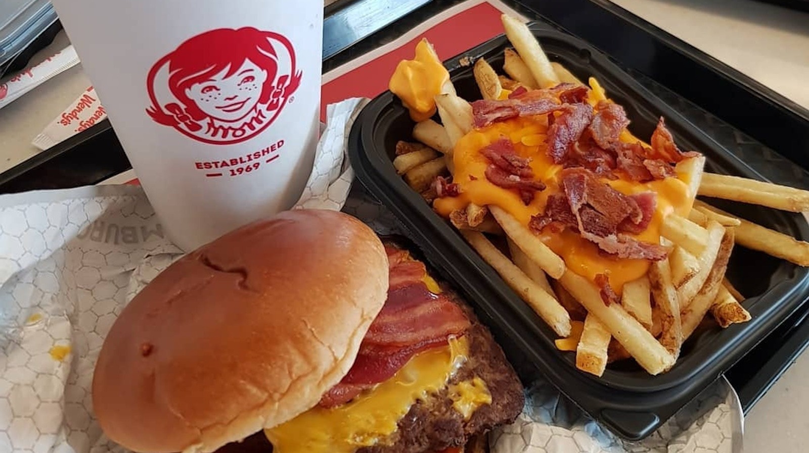 Top Off Wendy's Baconator Fries With Spicy Nuggets For A Kick Of Heat