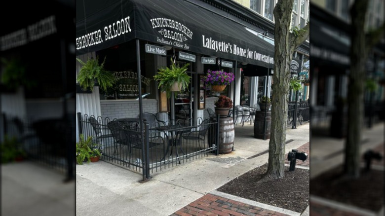 Outside front of Knickerbocker Saloon