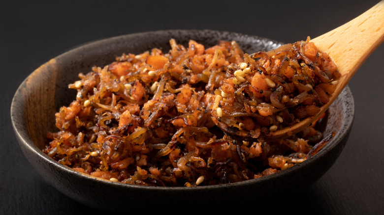 Soft furikake with salmon.
