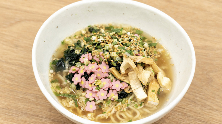 Instant ramen with furikake.