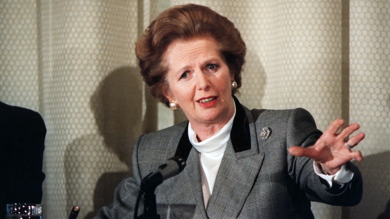Margaret Thatcher speaking