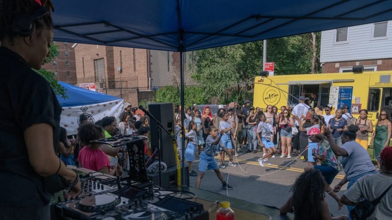 Picture of Celebrating of Juneteenth with black food and culture in Brooklyn
