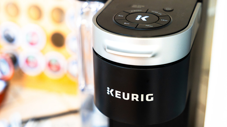 Keurig coffee maker in a kitchen