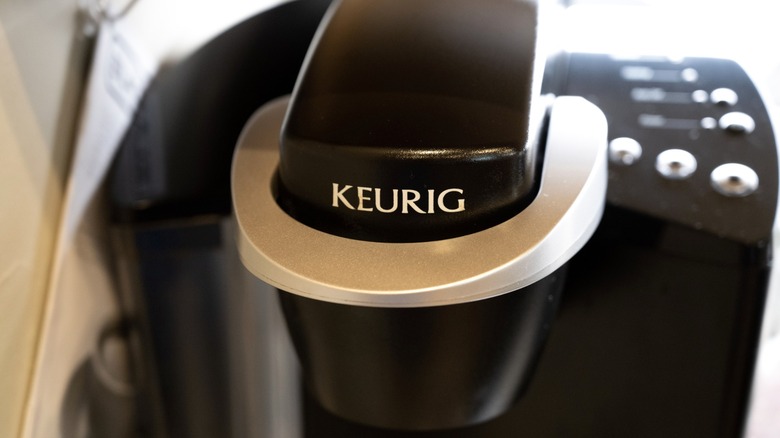 Keurig machine up close