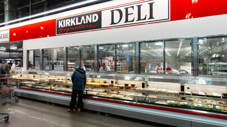 The Costco Deli with Kirkland Signature signage