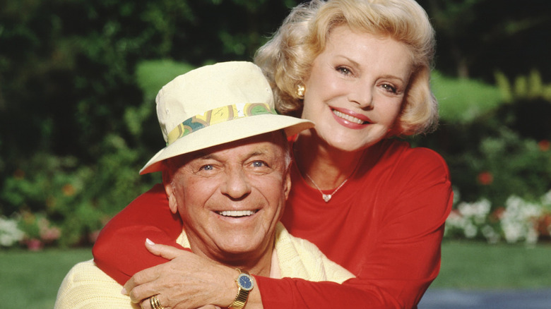 Frank Sinatra in 1990 with his wife Barbara
